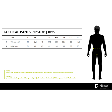 Brandit Spodnie Tactical Ripstop Camel